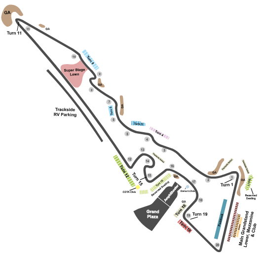 Circuit of The Americas Grand Prix Seating Chart